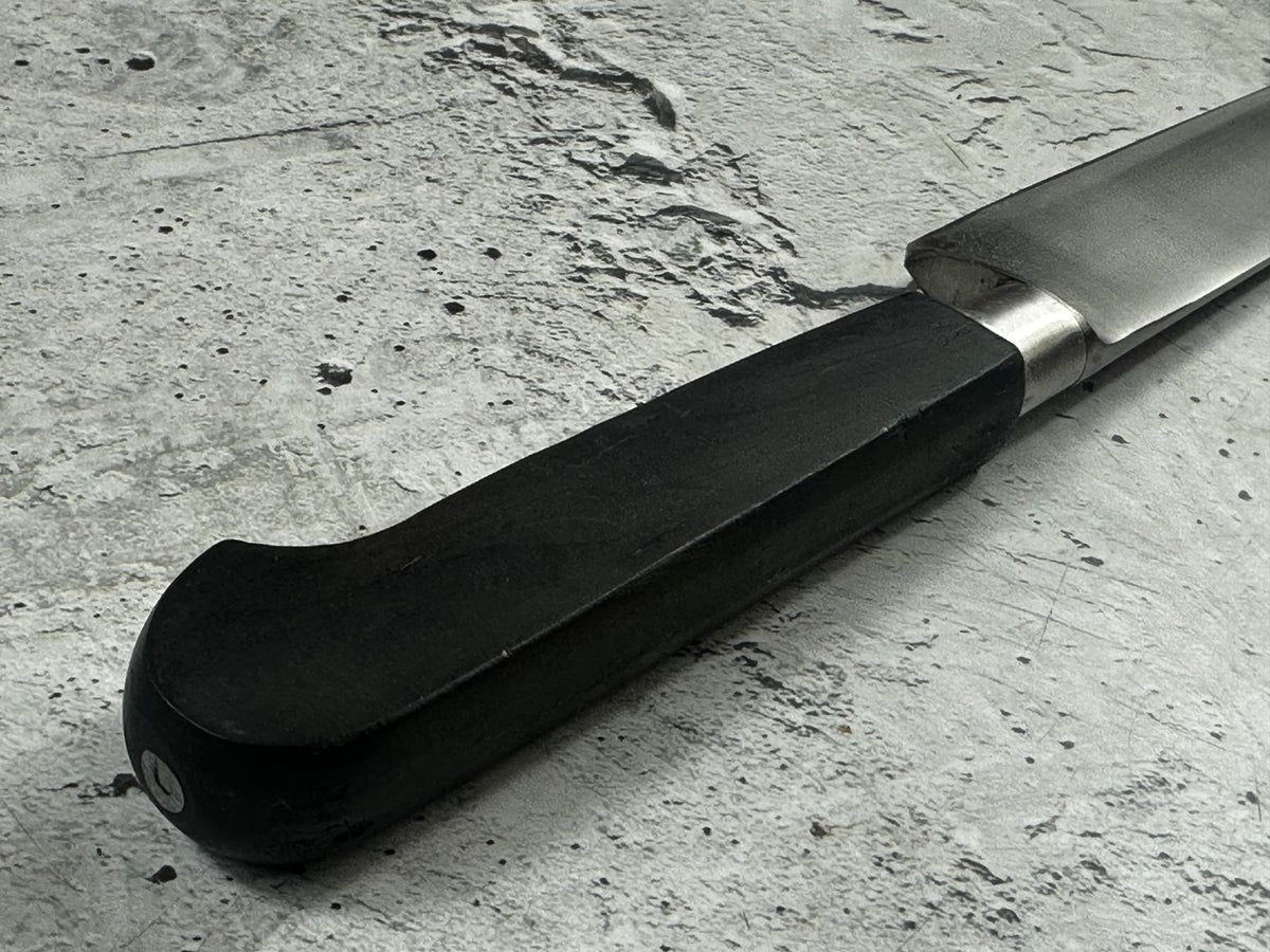 Vintage French Sabatier Nogent Style Slicing  Knife 240mm High Carbon Steel Wood Handle  2272