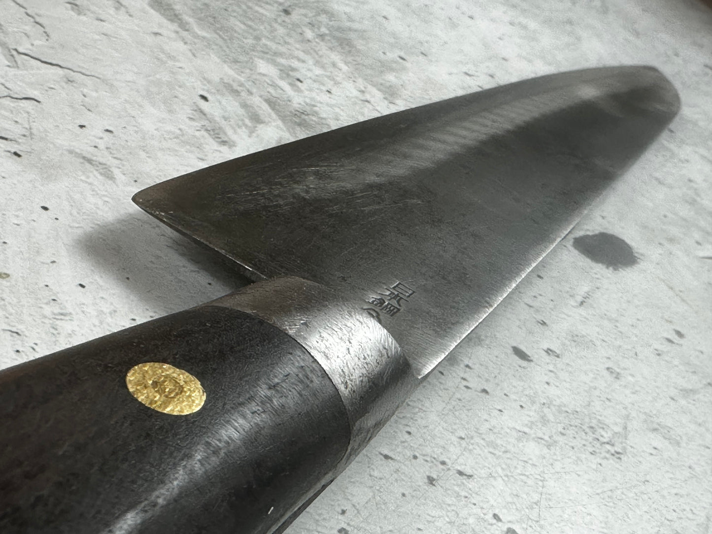 Vintage Japanese Gyuto Knife 270mm Carbon Steel  Made in Japan 2015