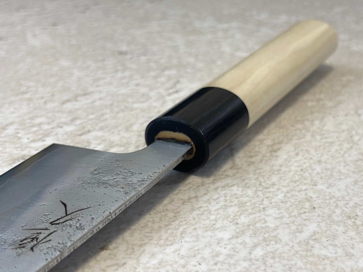 Tsunehisa G3 Nashiji HBC Santoku 170mm - Made in Japan 🇯🇵 Magnolia Oval Wa Handle
