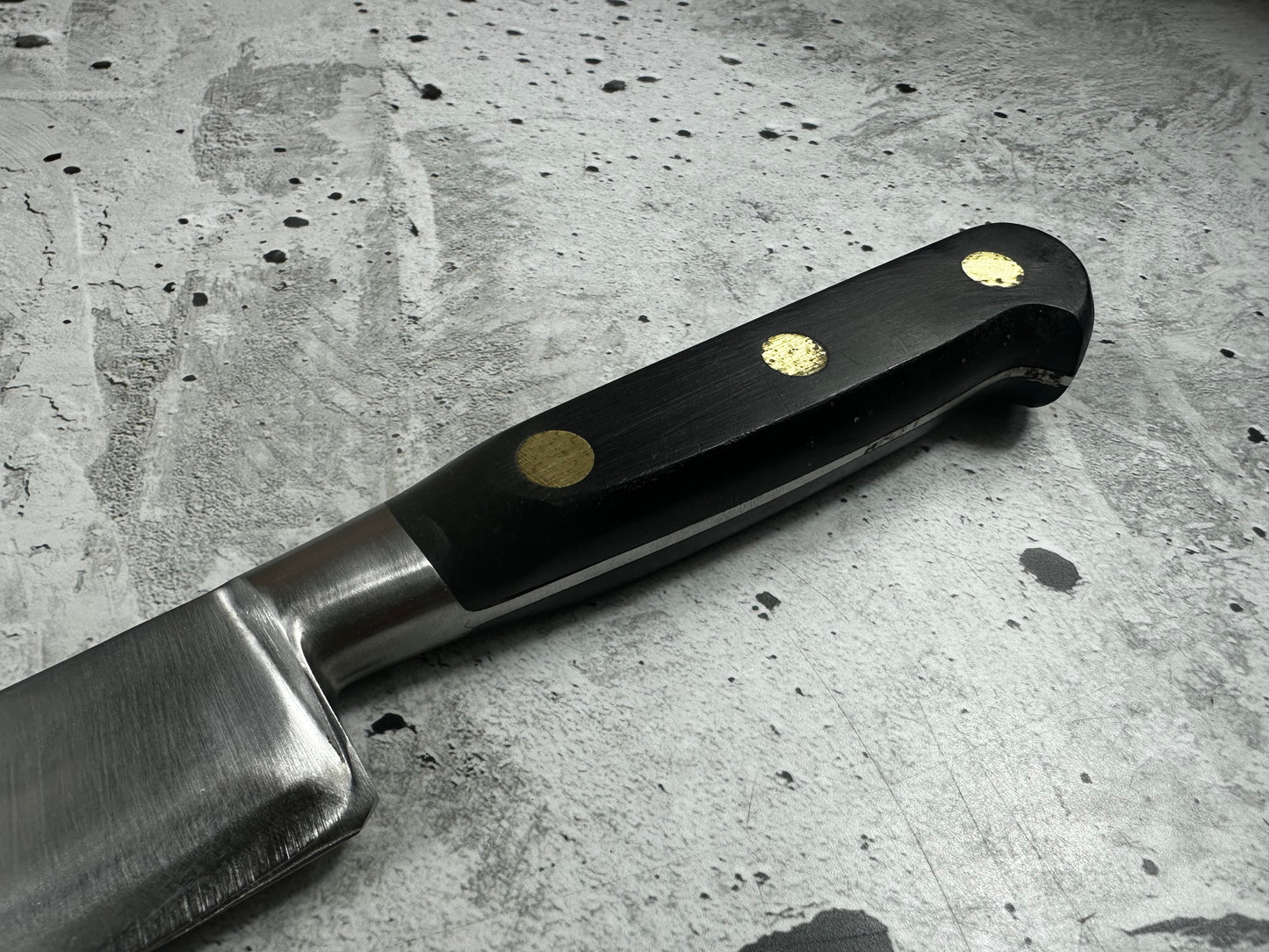 Vintage French Sabatier Slicing Knife 250mm High Carbon Steel POM Handle 2247