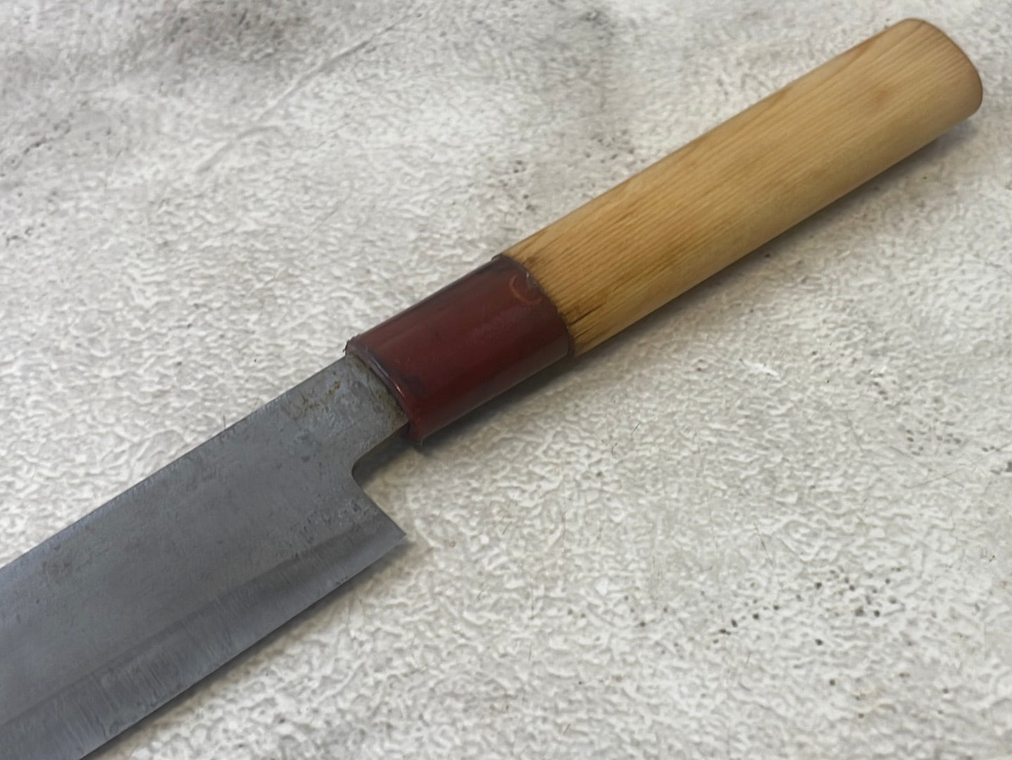 Vintage Japanese Yanagiba Knife 200mm Made in Japan 🇯🇵 Carbon Steel 1310