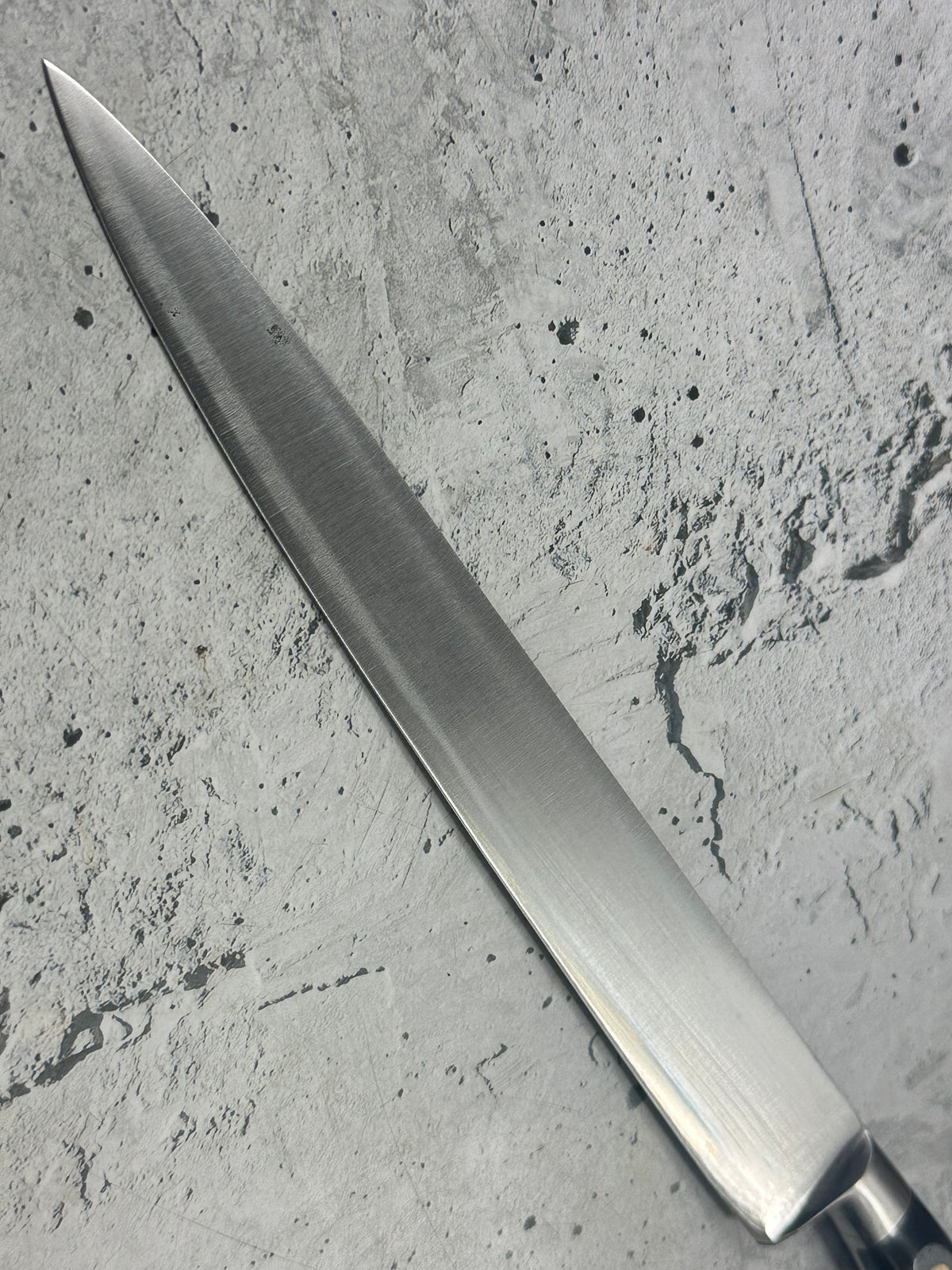 Vintage French Sabatier Slicing  Knife 220mm High Carbon Steel POM Handle  2271