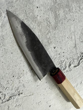 Load image into Gallery viewer, Japanese Gyuto 16cm Knife Carbon Steel Magnolia and Red Pakka Octagon Handle Made In Japan 🇯🇵 1544