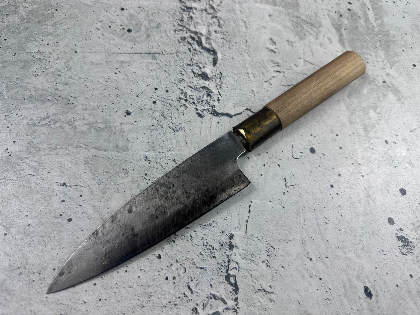 Vintage Sakai Ryujin Funayuki Knife 140mm Carbon Steel 2152