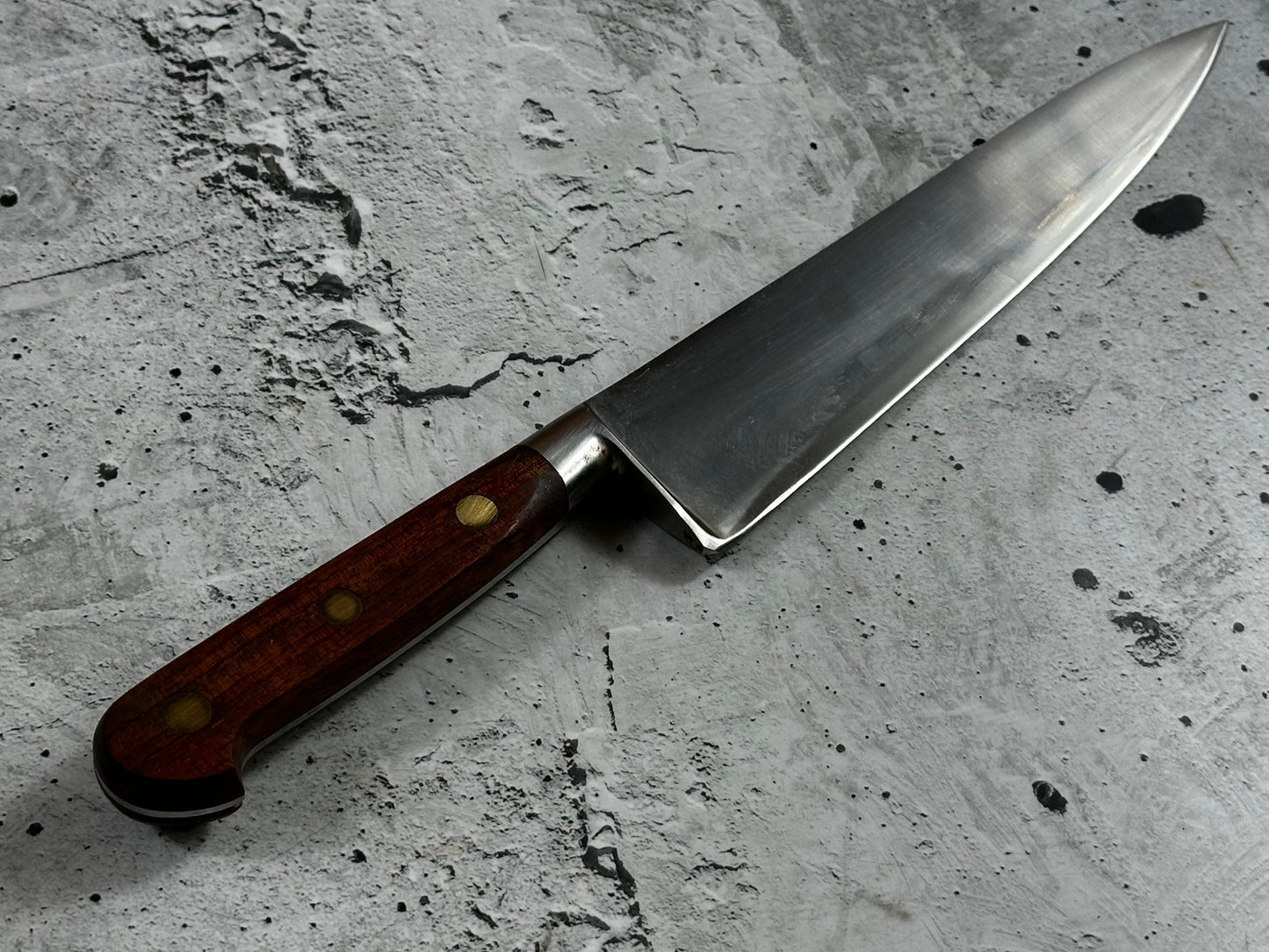Vintage French Chef Knife 220mm High Carbon Steel Made in France 2035