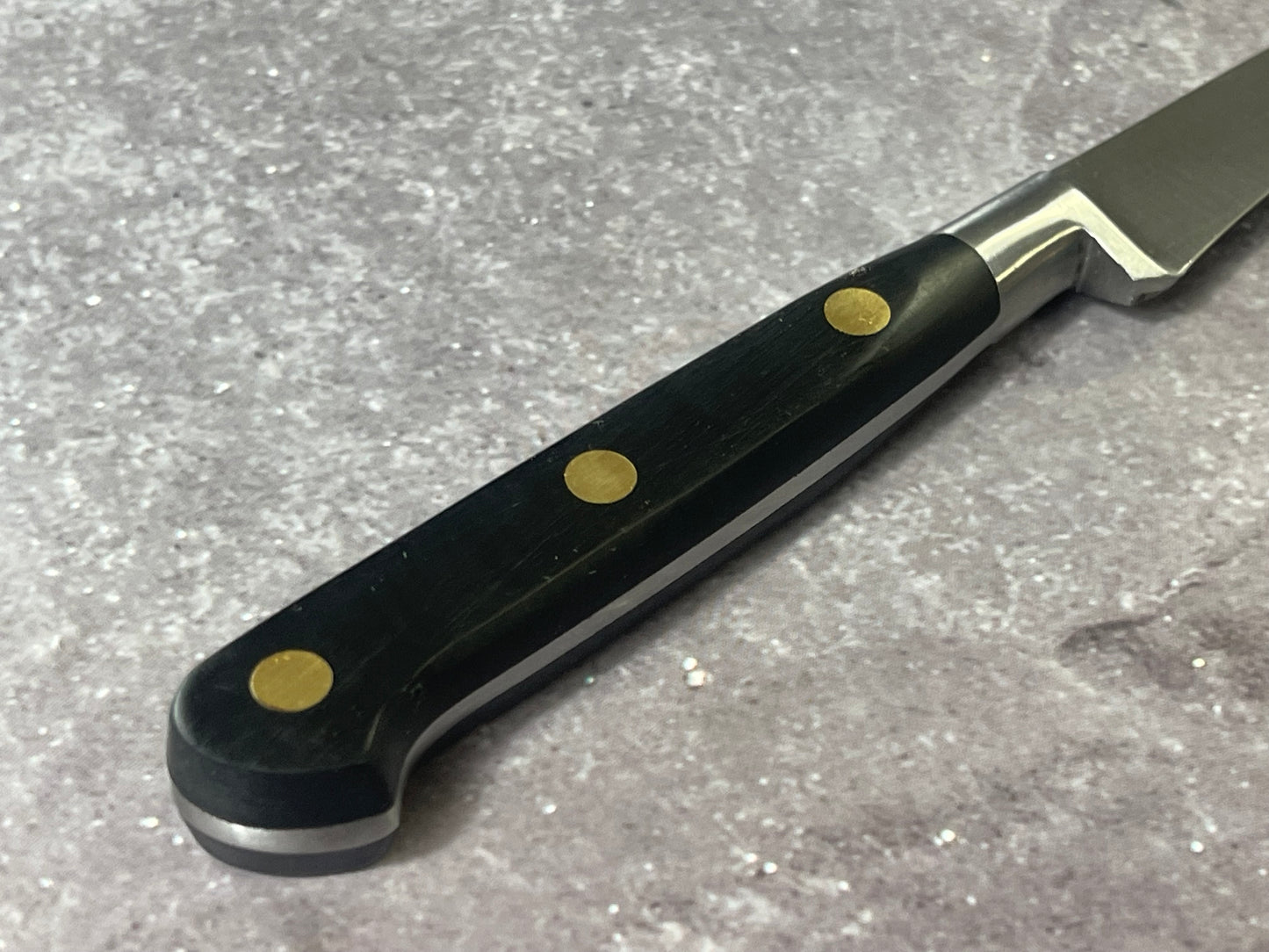 K Sabatier Curved Paring Knife 90mm - CARBON STEEL Made In France