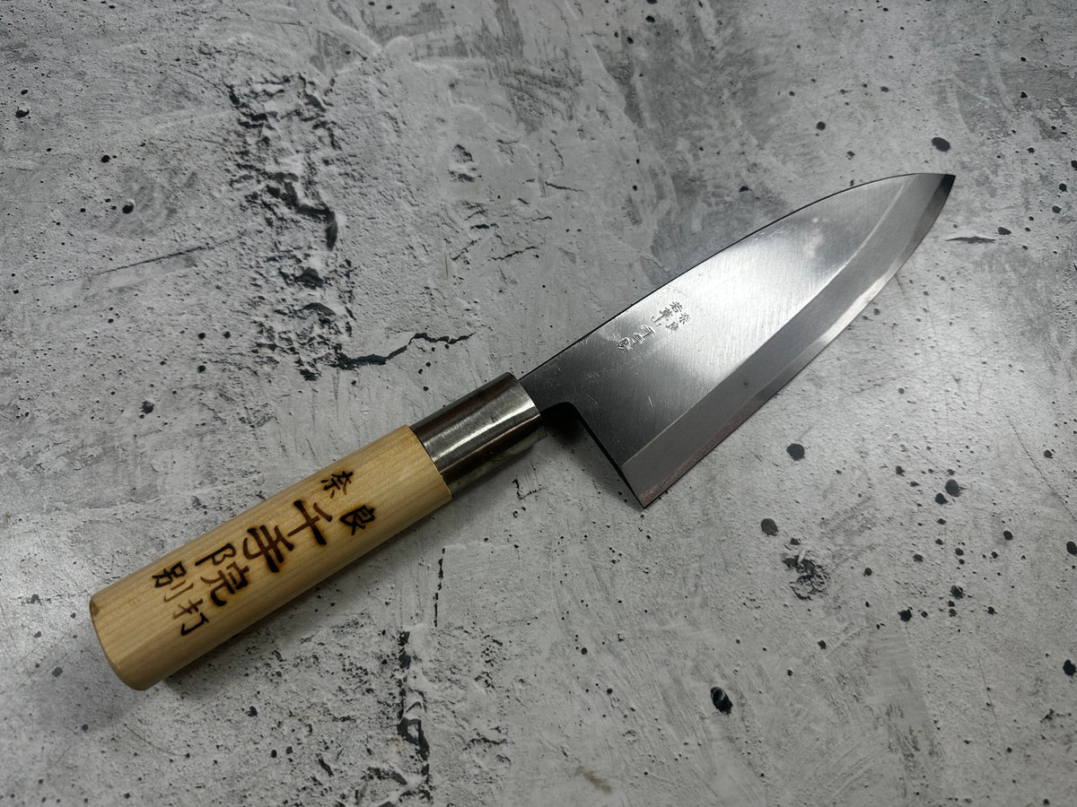Vintage Nara Senjuin Deba Knife 180mm Carbon Steel 2298