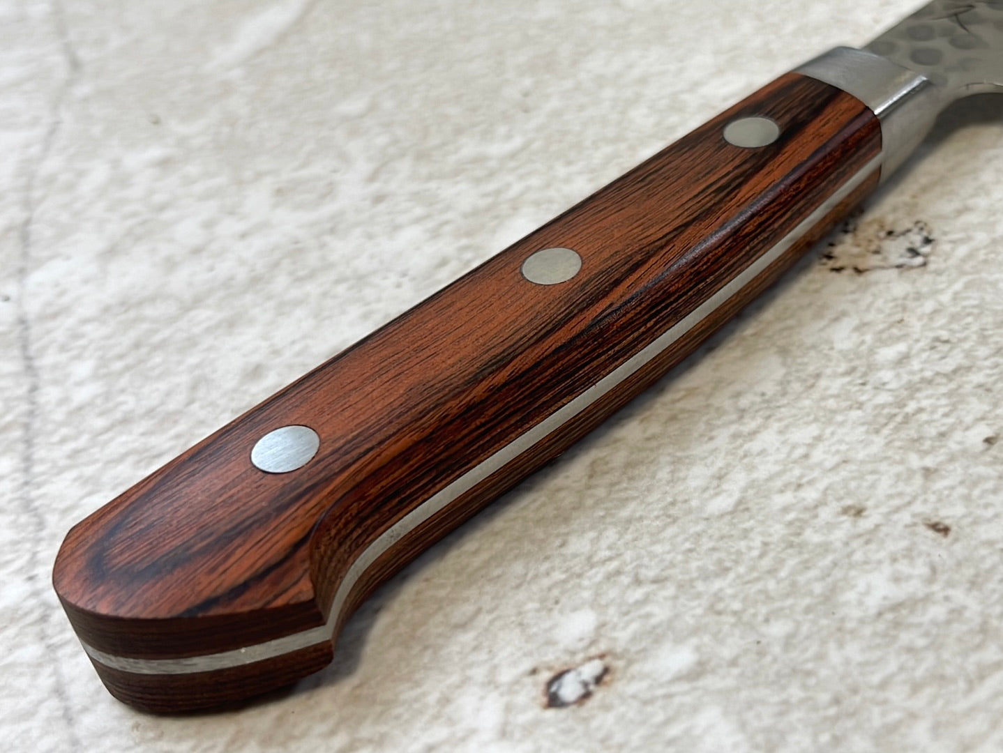 Tsunehisa VG10 Brown Pakka Petty 80mm - Made in Japan 🇯🇵