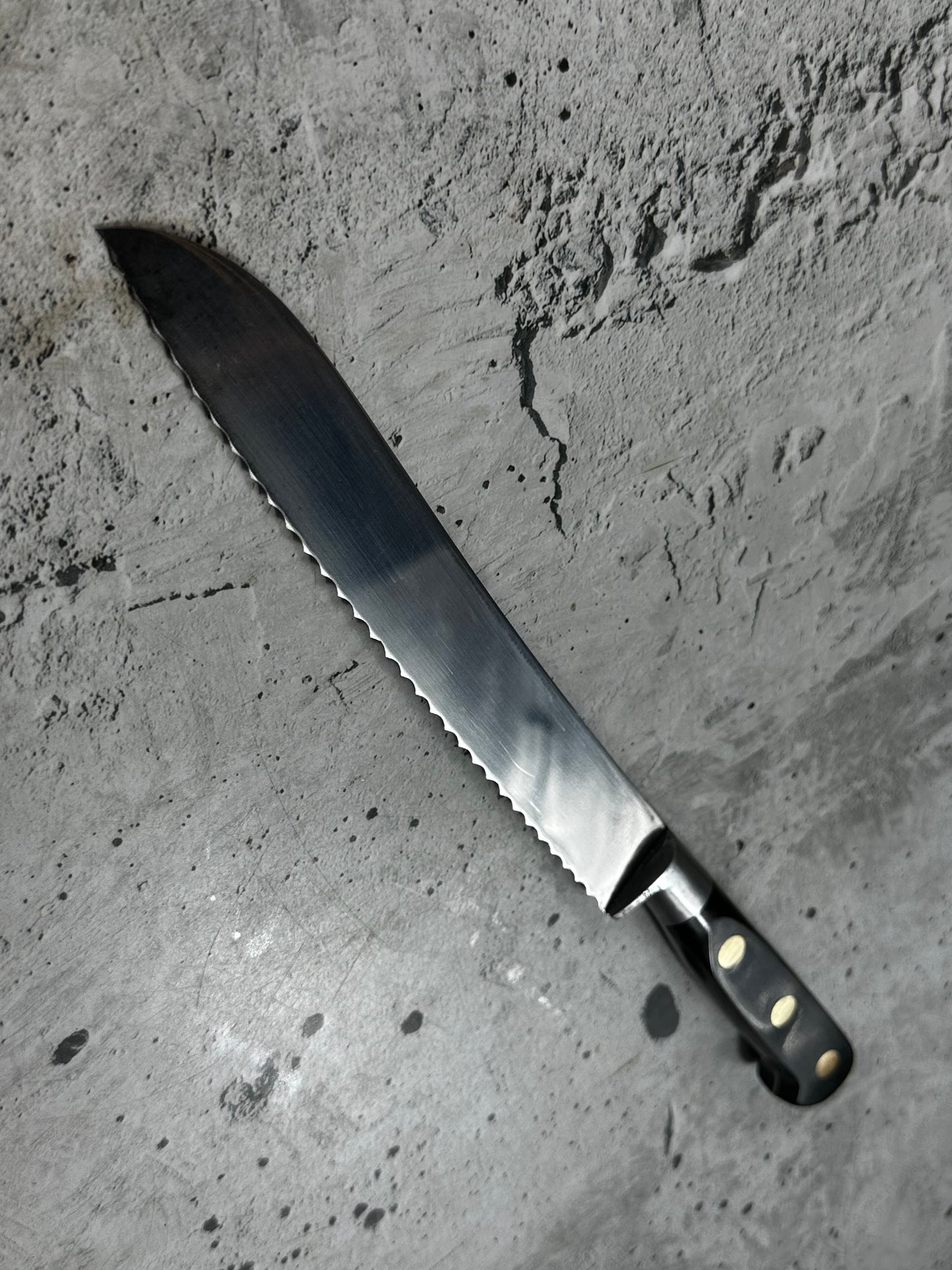 Vintage Sabatier Bread Knife 200mm High Carbon Steel Made in France 🇫🇷 2040