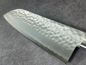 Masutani Kokuryu Santoku 170mm Blue Pakkawood Handle