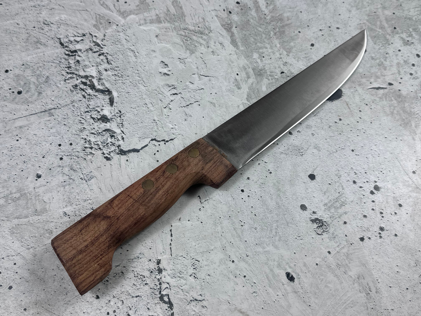 Vintage French Butcher Knife 200mm High Carbon Steel Made in France 🇫🇷 2039