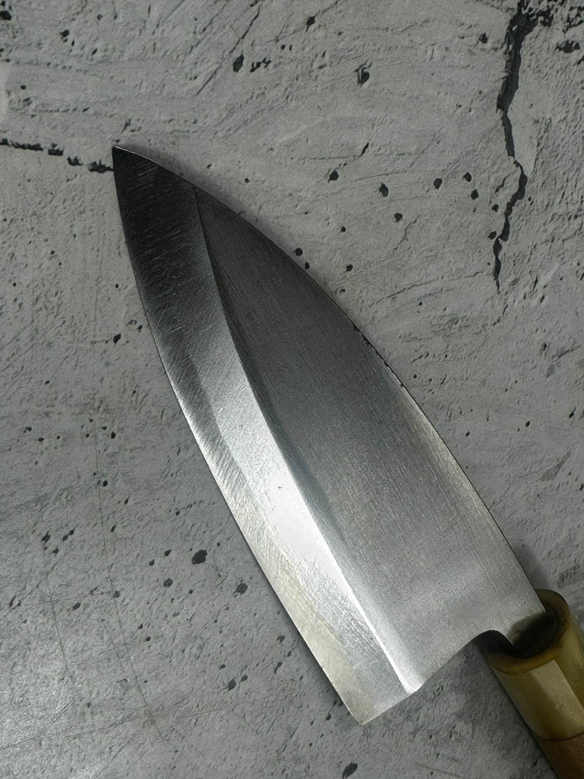 Vintage Masamoto Carbon Steel Ko-Deba Knife 120mm 2326