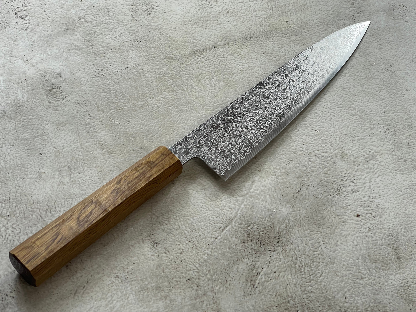 Tsunehisa ZA18 Damascus Gyuto 210mm Oak Handle Made in Japan 🇯🇵