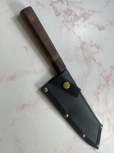 SanMai Santoku 180mm Nashiji Etched, Jatiwood & Rosewood Handle