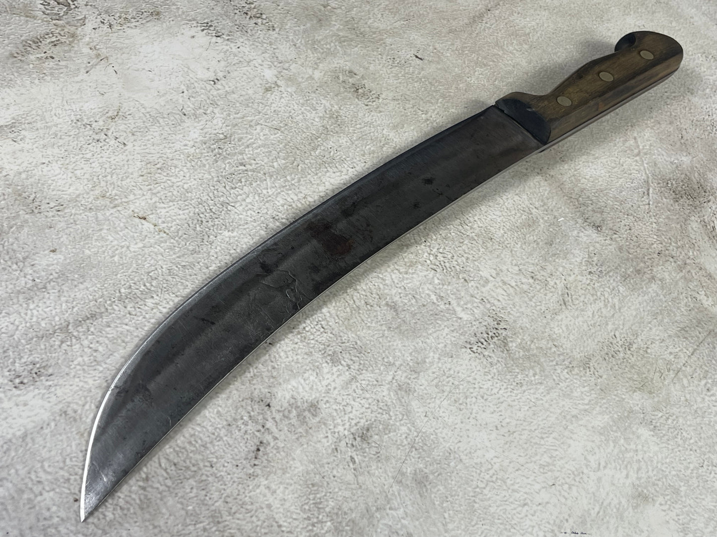 Vintage Gustav Emil Ern Butcher Machete Knife 315mm Made in Germany 🇩🇪 Cabon steel 1981