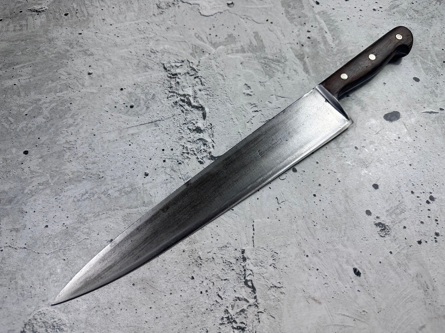 Vintage Gustav Emil Ern Chef Knife 310mm Carbon Steel Made in Germany 2111