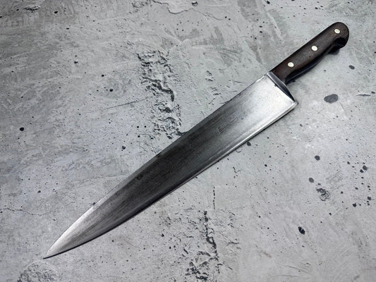 Vintage Gustav Emil Ern Chef Knife 310mm Carbon Steel Made in Germany 2111
