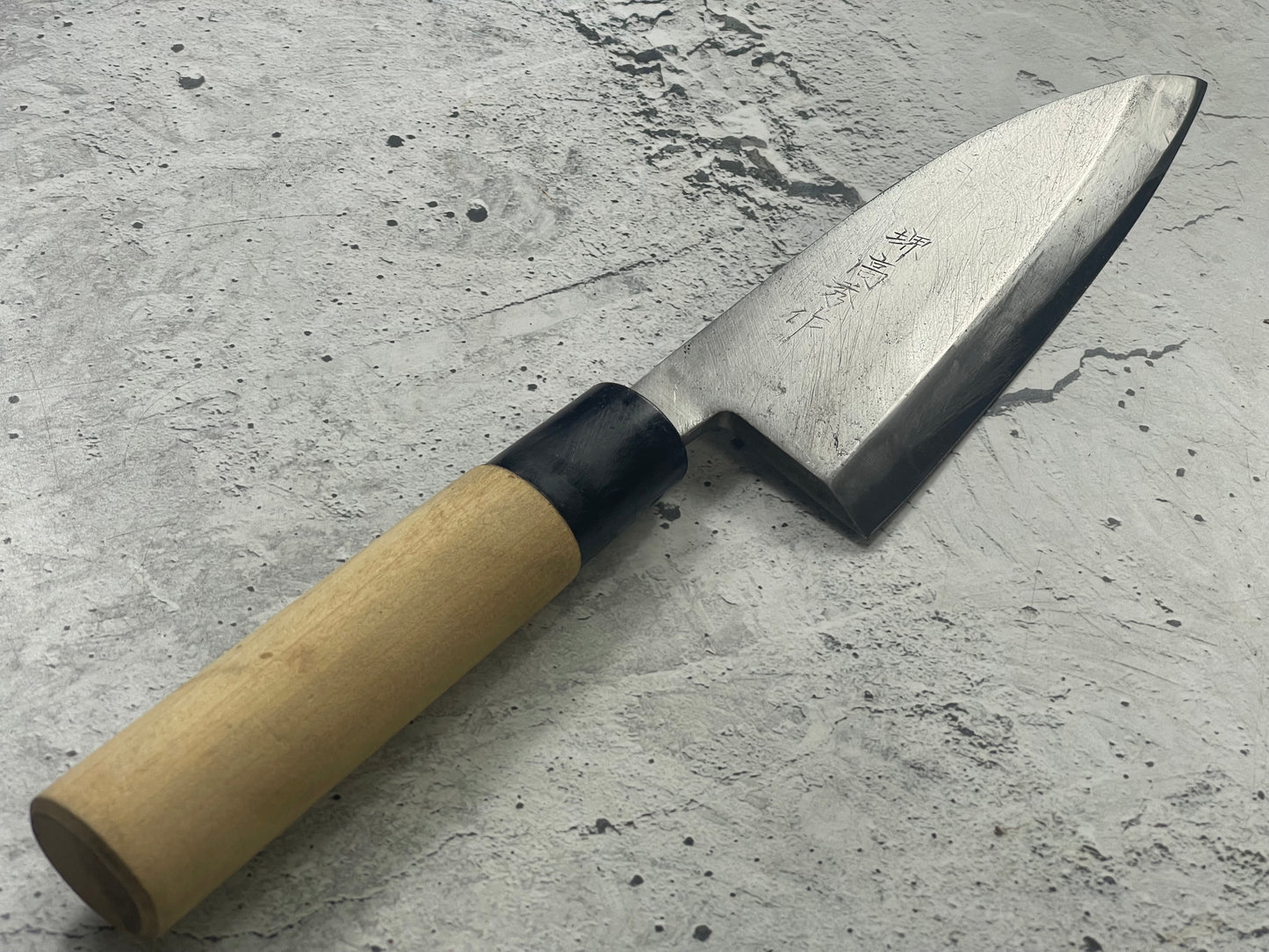 Vintage Japanese Deba Knife 150mm Made in Japan 🇯🇵 Carbon Steel 1752