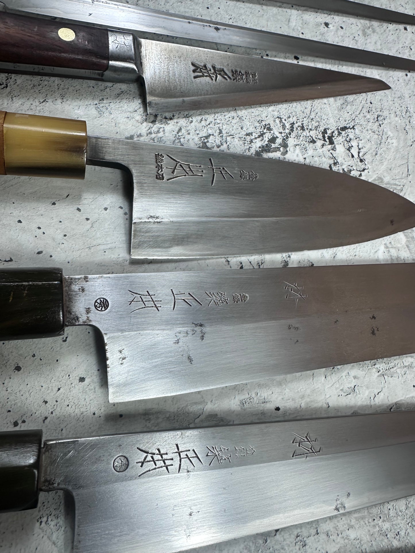 Vintage Masamoto Professional Set 7Pcs Carbon Steel 2146