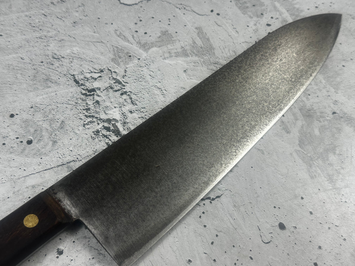 Vintage Unbranded Carbon Steel Gyuto Knife 300mm 2321