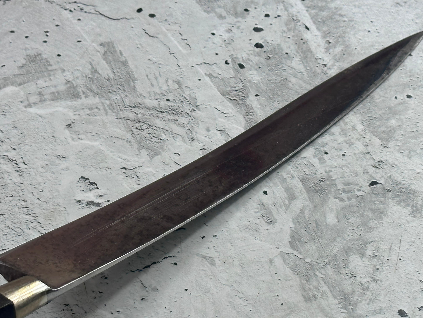 Vintage Sabatier Nogent Flexible Slicing Knife 230mm Carbon Steel 2186