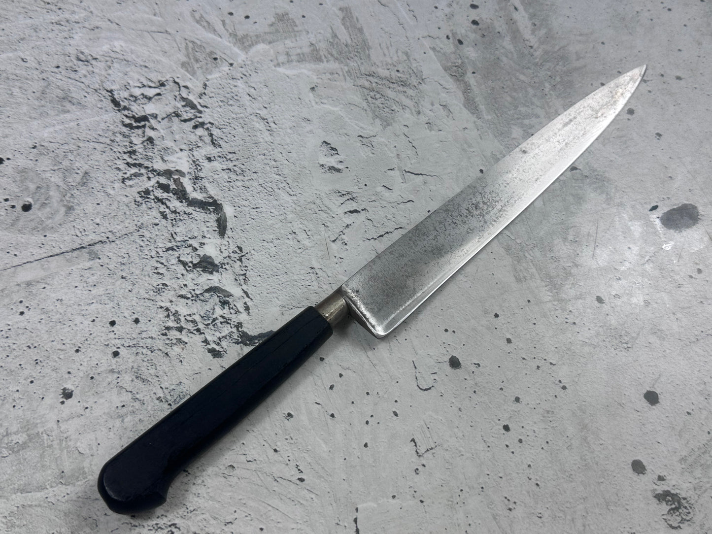 Vintage Sabatier Nogent Flexible Slicing Knife 200mm Carbon Steel 2185