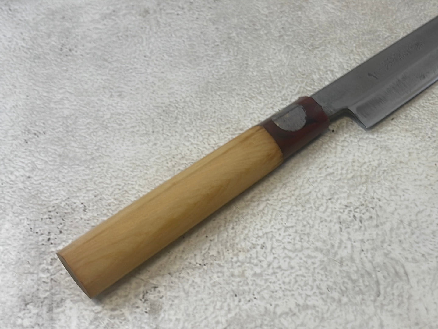 Vintage Japanese Yanagiba Knife 200mm Made in Japan 🇯🇵 Carbon Steel 1310