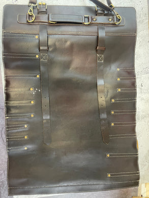 Semi New Leather Knife Case 16 Pockets