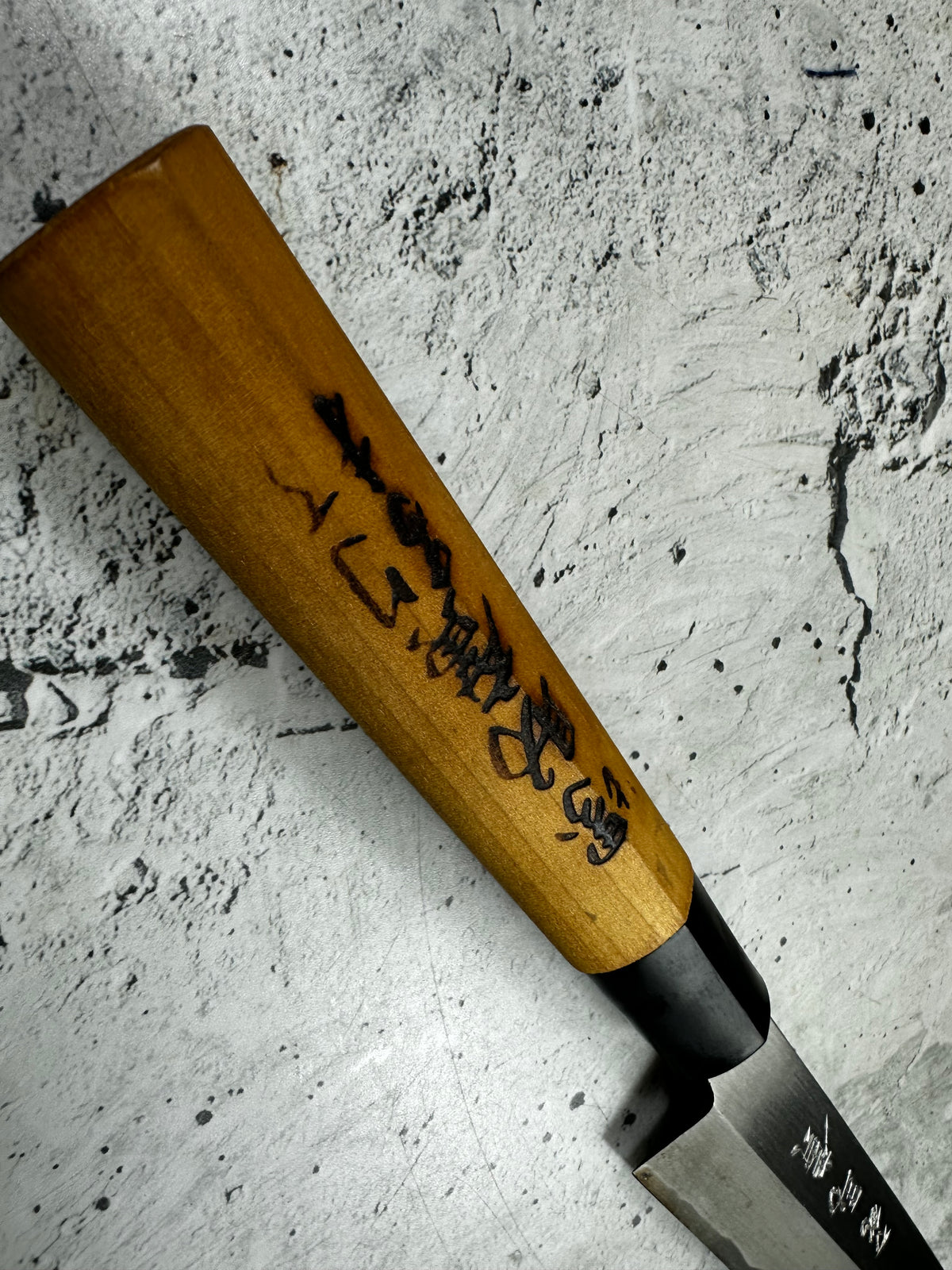 Vintage Sakai Motokame Yanagiba Knife 200mm Carbon Steel Magnolia Handle 2265