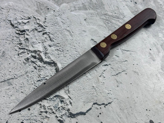 Vintage French Paring Knife 110mm Inox Steel Wood Handle 2215