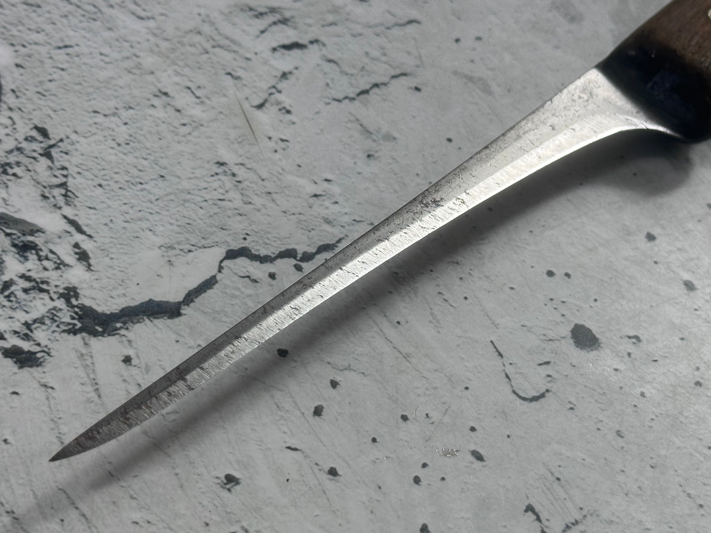 Vintage Gustav Emil Ern Boning Knife 120mm Carbon Steel Made in Germany 2126