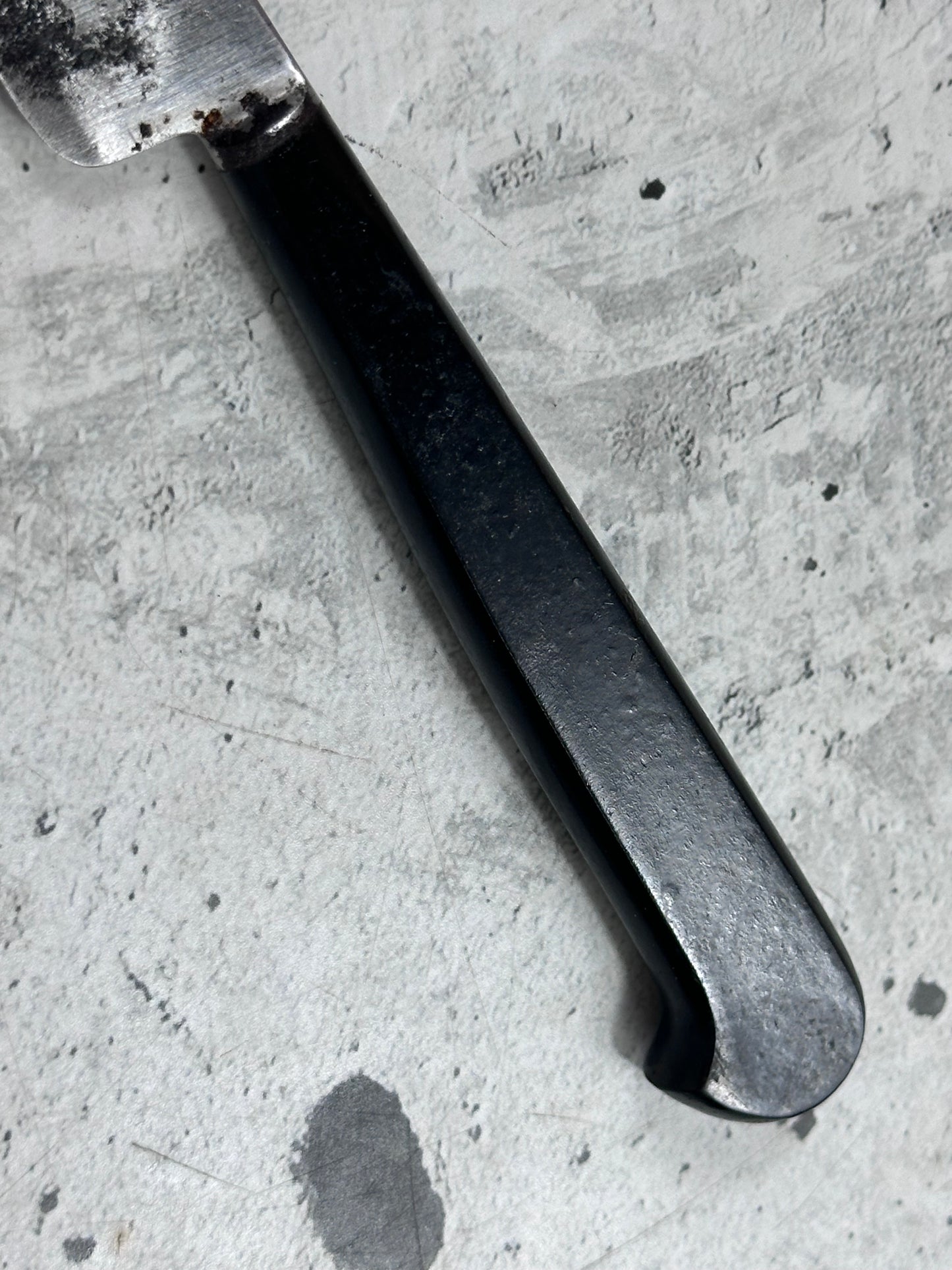 Vintage French Nogent Style Paring Knife 110mm Inox Steel POM Handle 2197