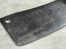 Load image into Gallery viewer, Vintage Butcher Cleaver Knife 200mm Carbon Steel Blade Made in USA 🇺🇸 1920