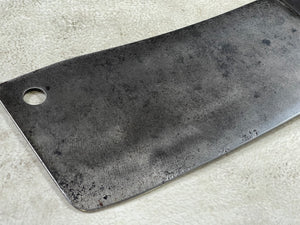 Vintage Butcher Cleaver Knife 200mm Carbon Steel Blade Made in USA 🇺🇸 1920