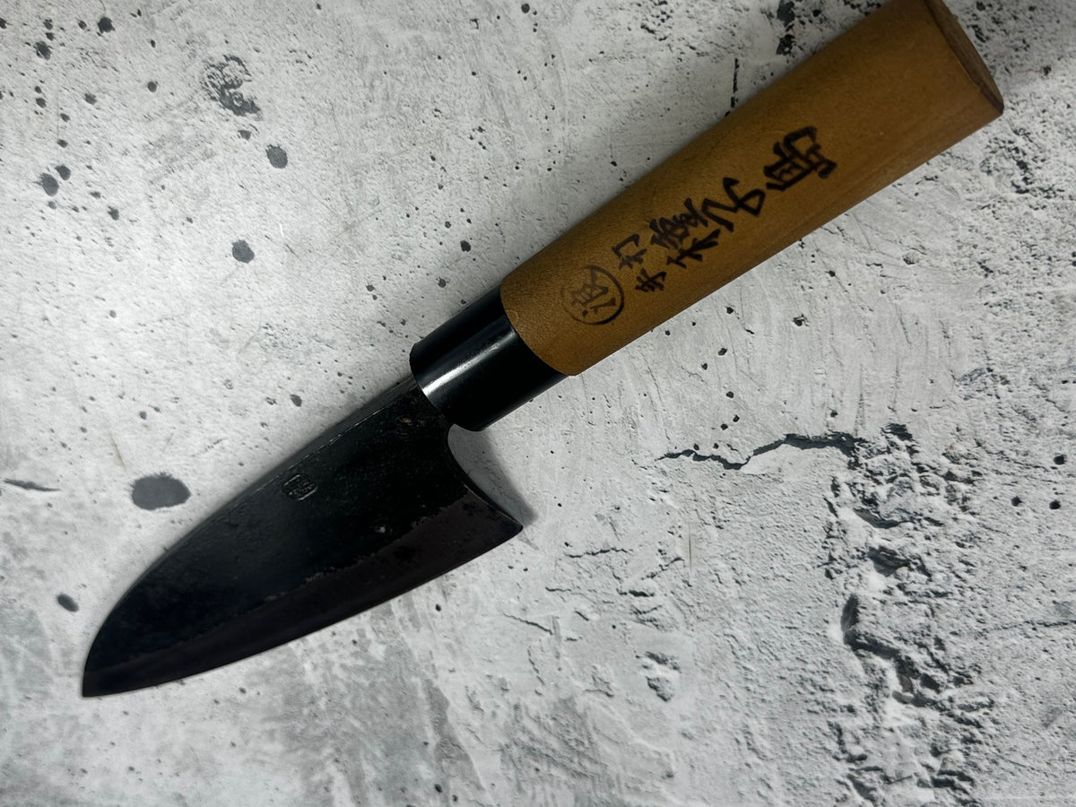 Vintage Tanegashima Deba Knife 180mm Carbon Steel Timber Handle 2271