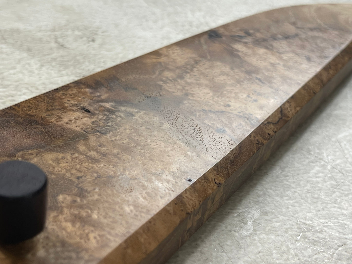 Kanefusa Gyuto 230mm Teakwood Burl & Rosewood Handle & Sheath