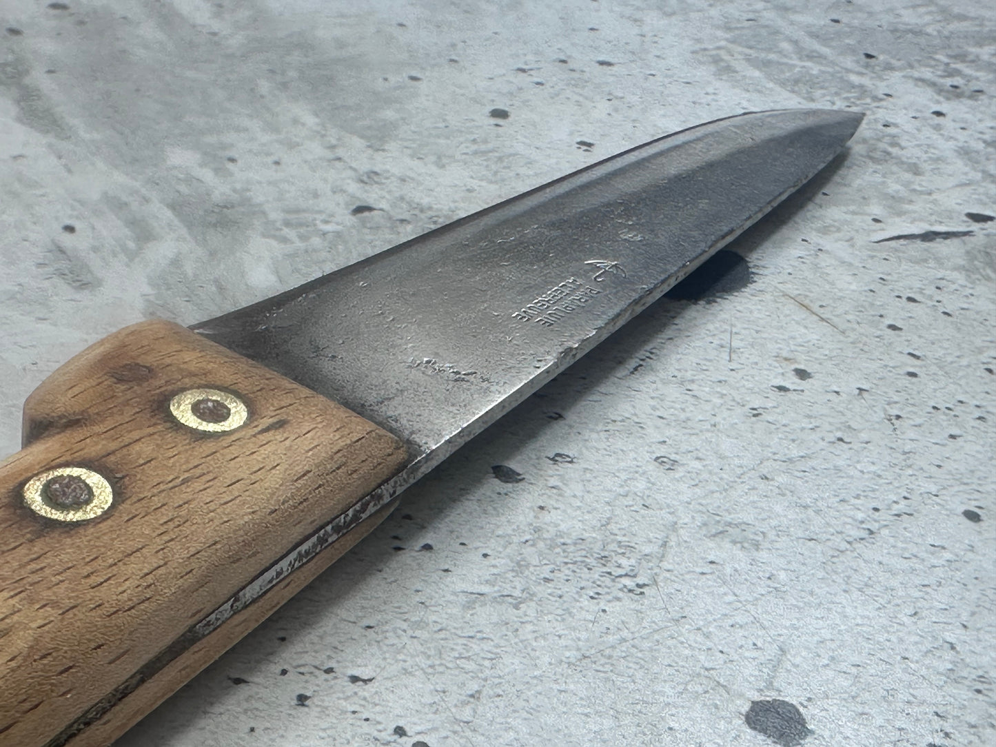Vintage French Nogent Butcher Knife 140mm Carbon Steel 2169
