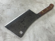 Load image into Gallery viewer, Vintage Butchers Foster Bros Cleaver Knife 180mm Made in USA 🇺🇸 Carbon Steel 1895