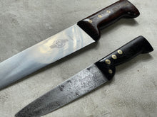 Load image into Gallery viewer, Vintage French Nogent Butcher Knife Set 2x Stainless Steel Made in France 🇫🇷  1954