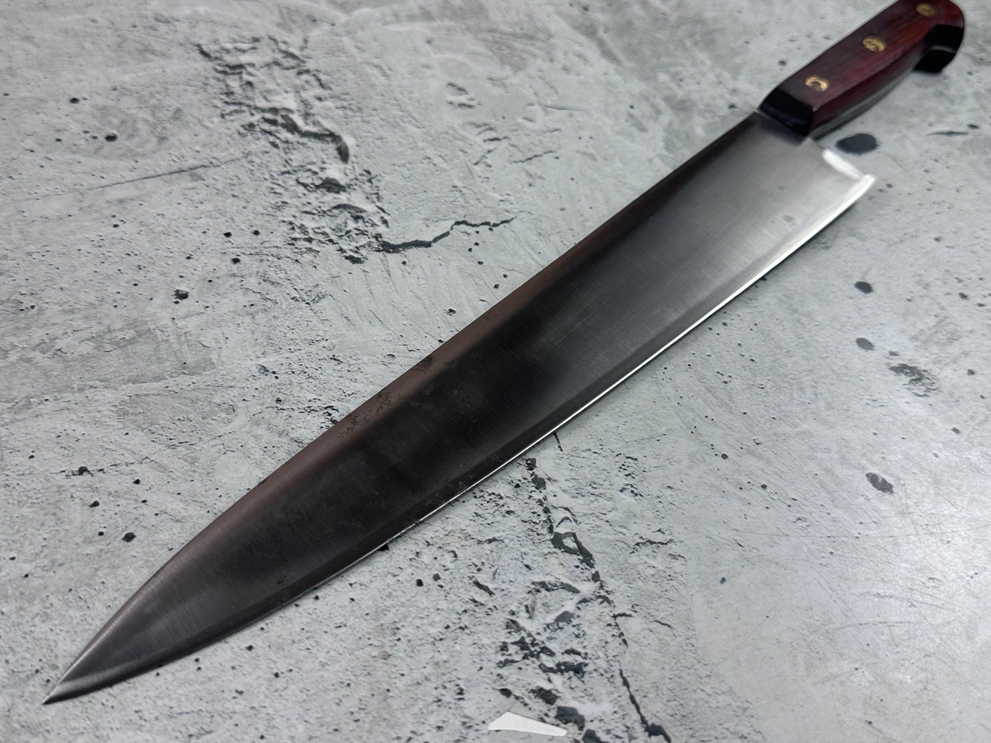 Vintage French Chef Knife 300mm High Carbon Steel Made in France 2031