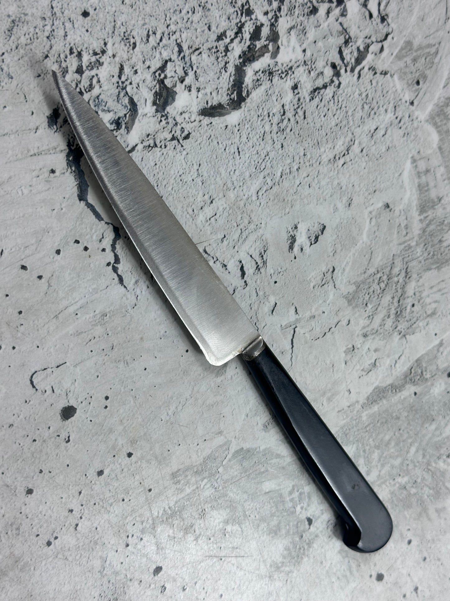 Vintage French Nogent Style Paring Knife 110mm Inox Steel POM Handle 2202