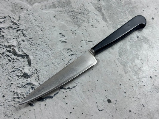 Vintage French Nogent Style Paring Knife 110mm Inox Steel POM Handle 2202