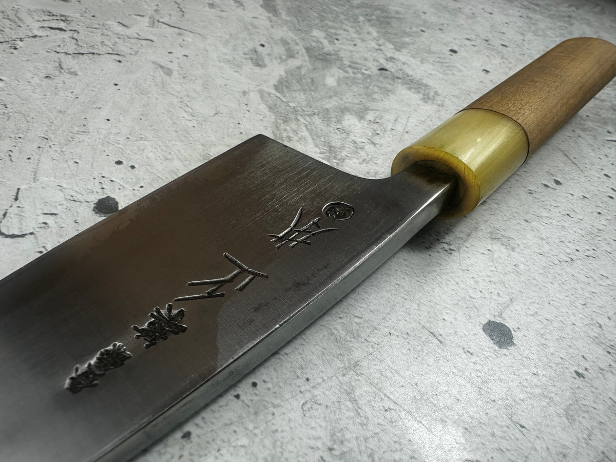Vintage Masamoto Carbon Steel Ko-Deba Knife 120mm 2326