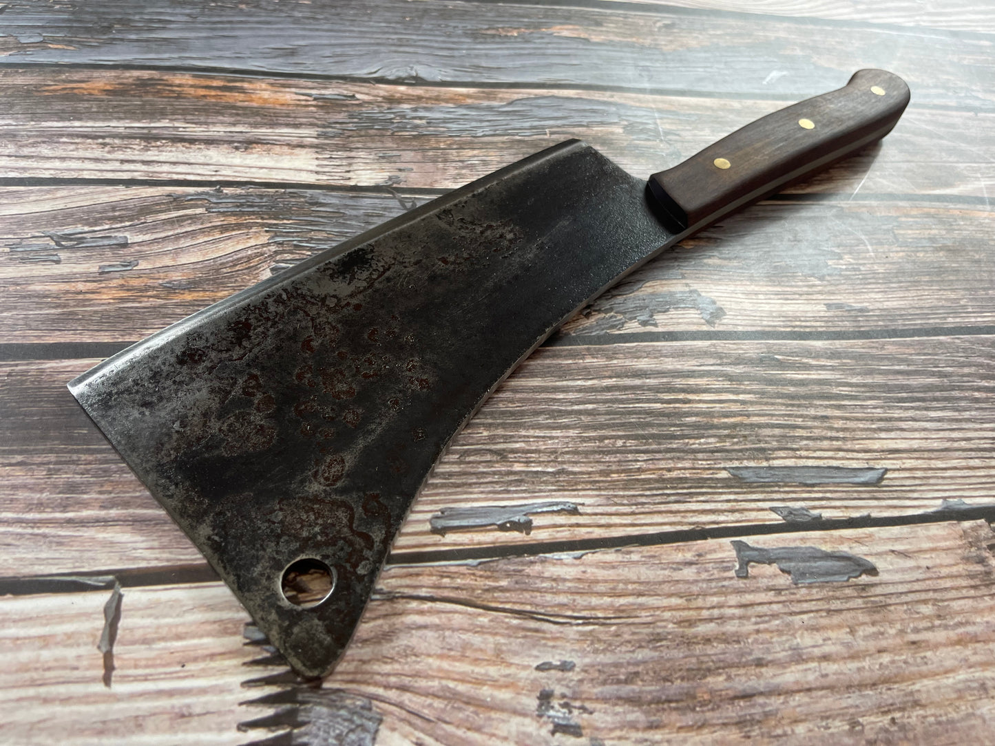 Premium Vintage Butcher Cleaver Knife 200mm Carbon Steel