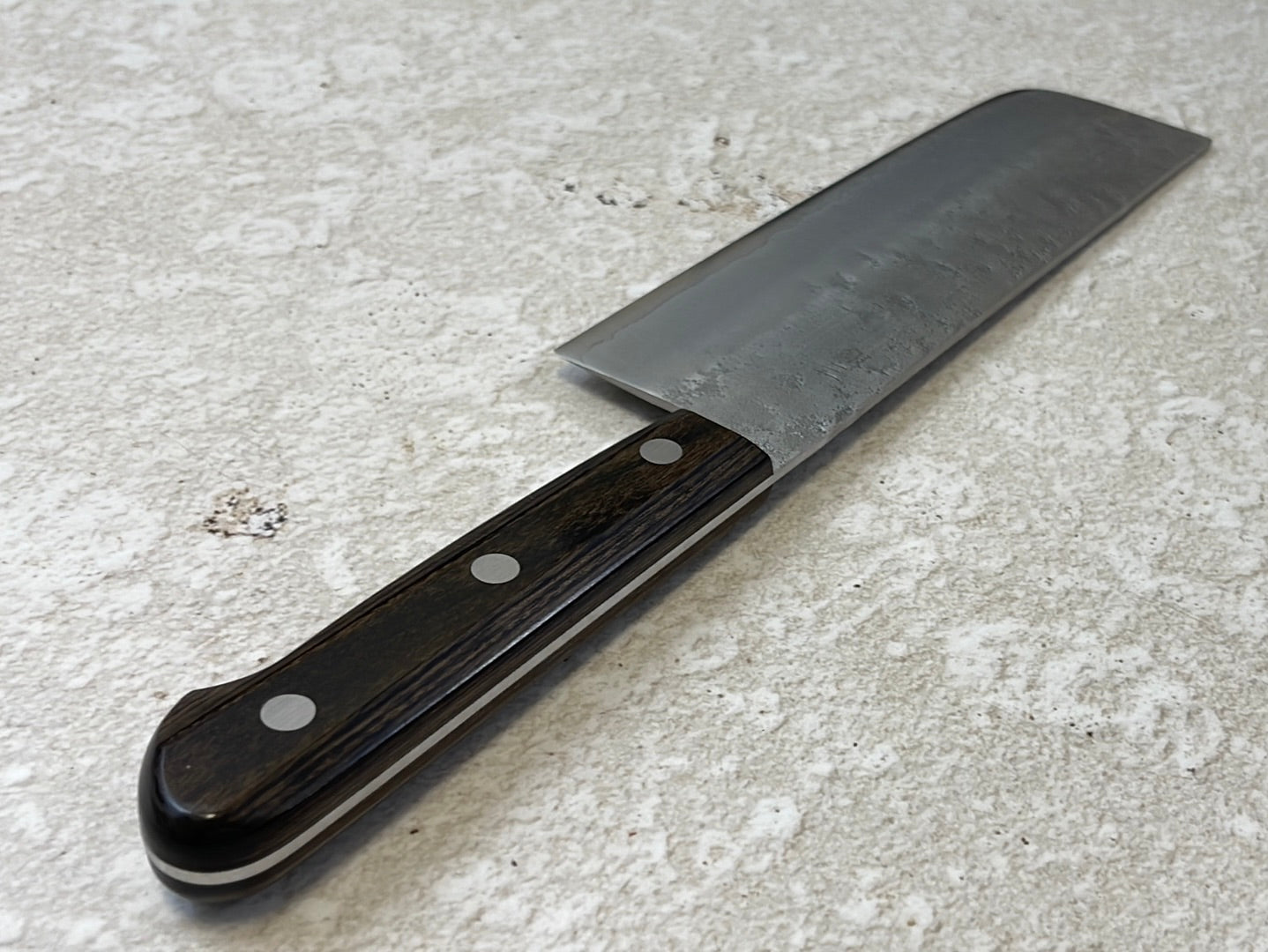 Tsunehisa G3 Nashiji Brown Nakiri 180mm - Made in Japan 🇯🇵