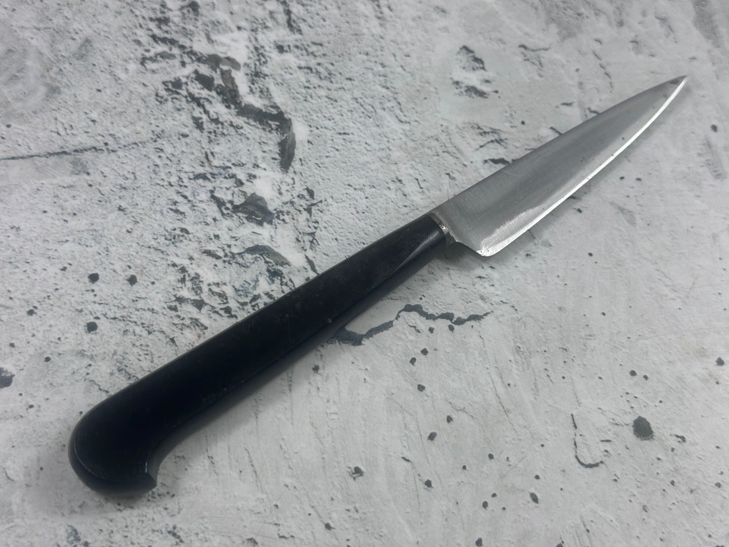 Vintage French Nogent Style Paring Knife 80mm Inox Steel POM Handle 2204