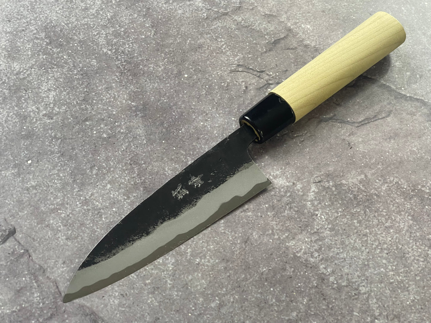 Murata Aogami Kurochi Finish Utility Knife 125mm - Made in Japan 🇯🇵