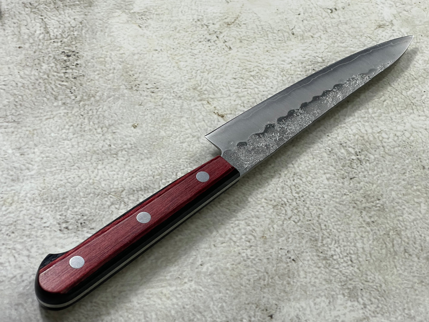 Tsunehisa G3 Nashiji Red Petty 135mm - Made in Japan 🇯🇵