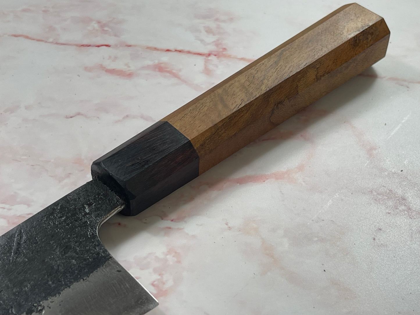 Gyuto 230mm Kurouchi Jatiwood and Rosewood Timber Handle