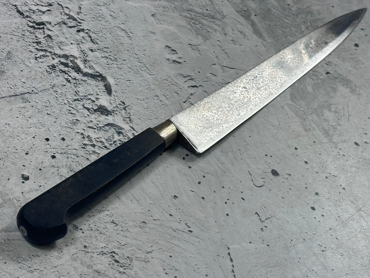 Vintage Sabatier Nogent Flexible Slicing Knife 230mm Carbon Steel 2186